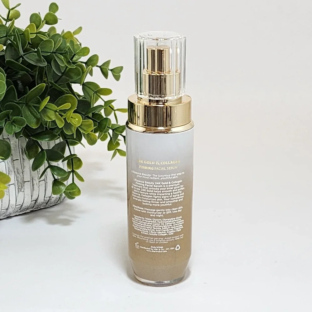 L'essence Beauty 24K Gold & Collagen Firming Anti-aging Facial Serum 1.69 fl oz